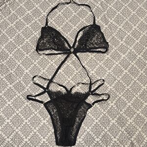 Victoria's Secret Black Lace Bra Intimates